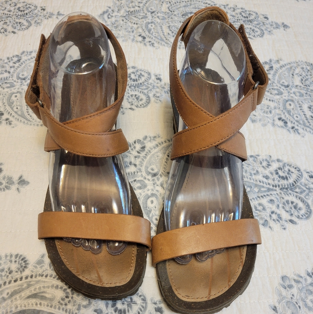 Teva wedge leather sandals